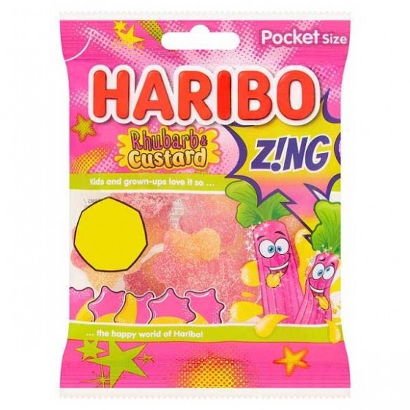 Haribo Rhubarb & Custard Z!ng 70 g