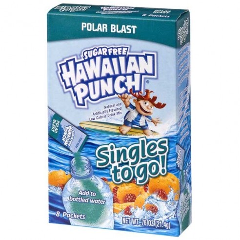 Hawaiian Punch Polar Blast Singles to Go 8 Pack - 21.4 g