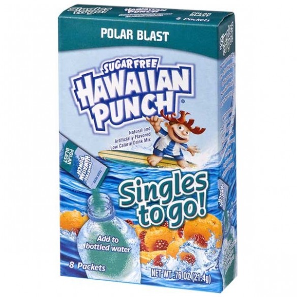 Hawaiian Punch Polar Blast Singles to Go 8 Pack - 21.4 g
