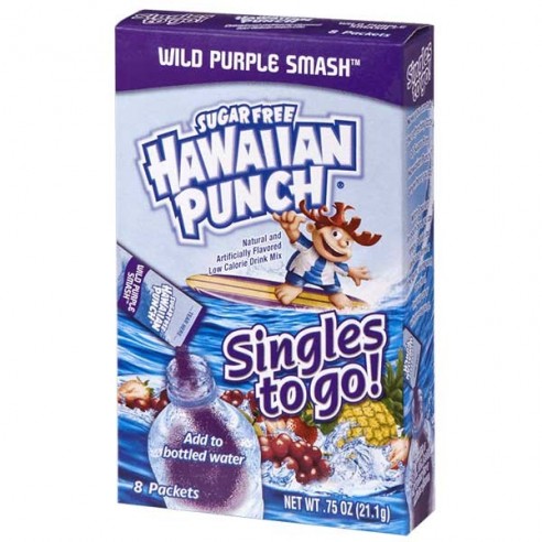 Hawaiian Punch Wild Purple Smash Singles to Go 8 Pack - 21.1 g