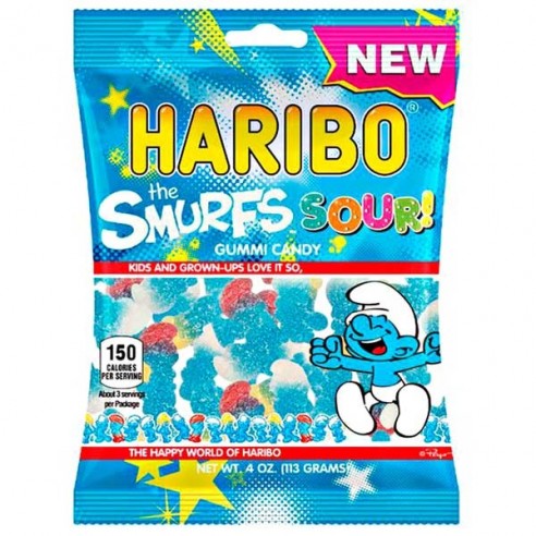 Haribo The Smurfs Sour! 113 g