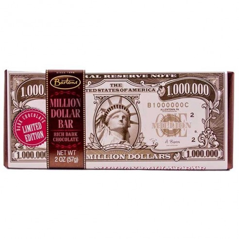 Million Dollar DARK Chocolate Bar 57 g
