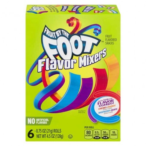 Fruit By The Foot Flavor Mixers 6 Pack - 128 g