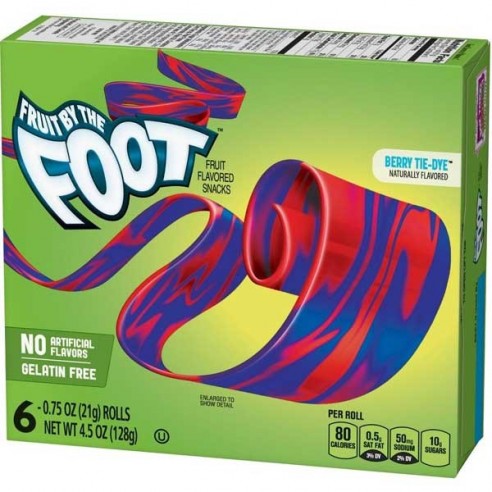 Fruit By The Foot Berry Tie-Dye 6 Pack - 128 g