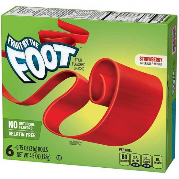 Fruit By The Foot Strawberry 6 Pack - 128 g