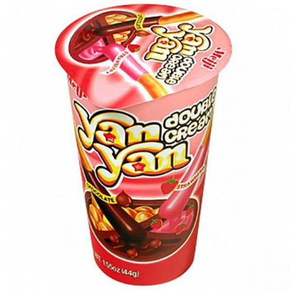 Meiji Chocolate Strawberry Double Cream Yan Yan 44 g