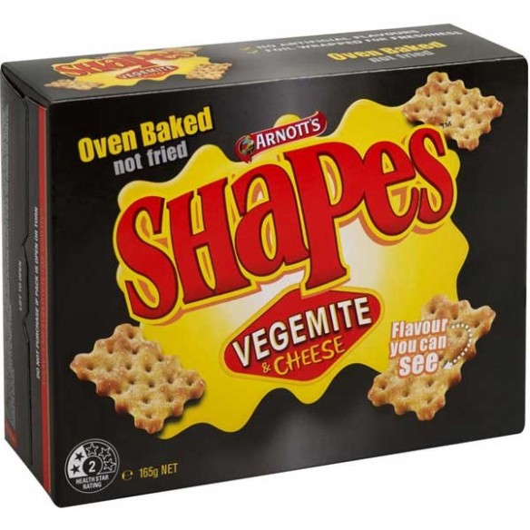 Arnott's Shapes Vegemite & Cheese 165 g
