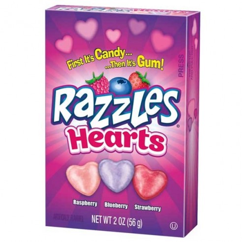 Razzles Hearts 56 g