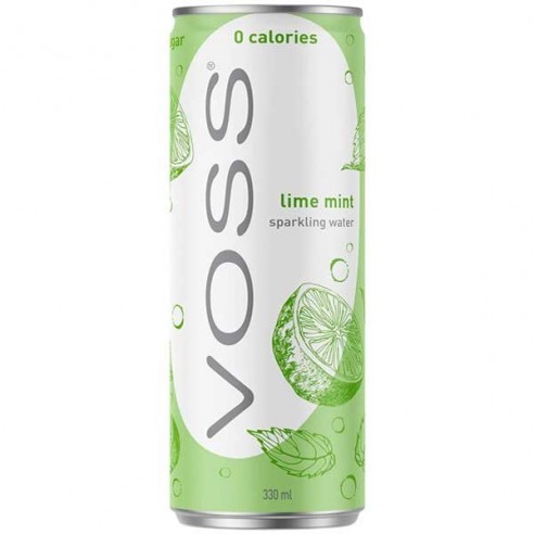 Voss Lime Mint Sparkling Water 330 mL