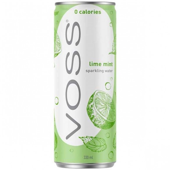 Voss Lime Mint Sparkling Water 330 mL