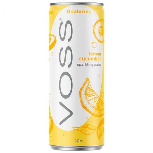 Voss Lemon Cucumber Sparkling Water 330 mL