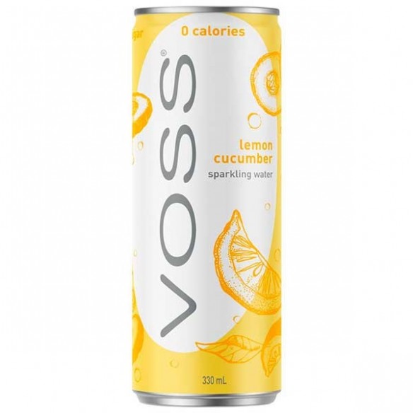 Voss Lemon Cucumber Sparkling Water 330 mL