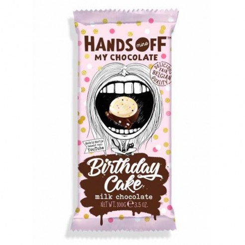 Hands Off My Chocolate Birthday Cake White & Milk Chocolate 100 g