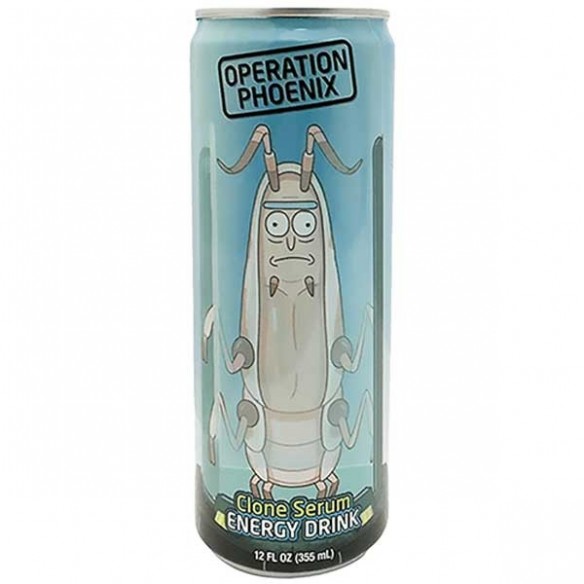 Rick & Morty Operation Phoenix Clone Serum Energy Drink 355 mL