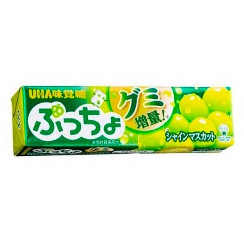 UHA MIKAKUTO Puccho Shine Muscat Grape Chews Stick