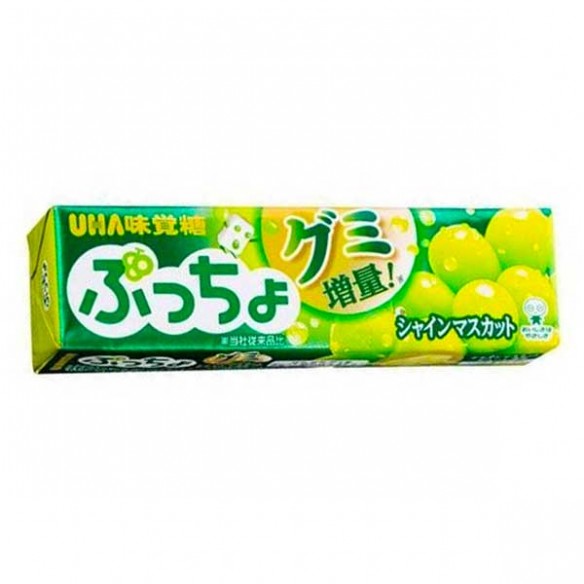 UHA MIKAKUTO Puccho Shine Muscat Grape Chews Stick