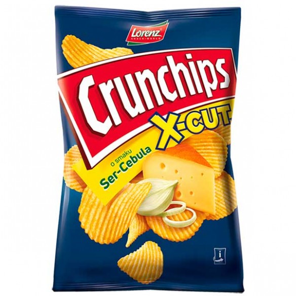 Crunchips X-Cut Cheese Ser-Cebula