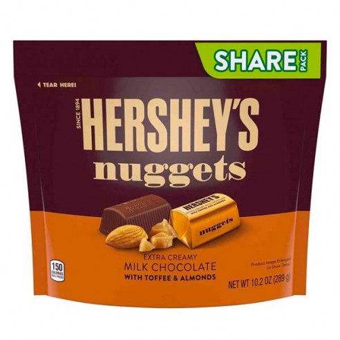 Hershey's Nuggets Milk Chocolate Toffee Almonds Share Pack