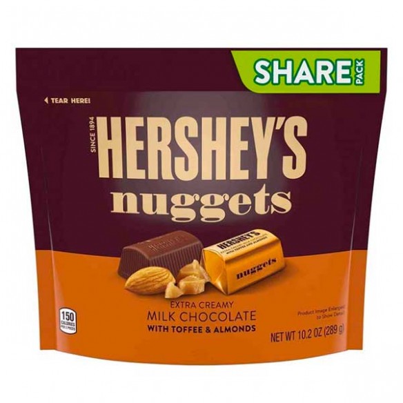 Hershey's Nuggets Milk Chocolate Toffee Almonds Share Pack