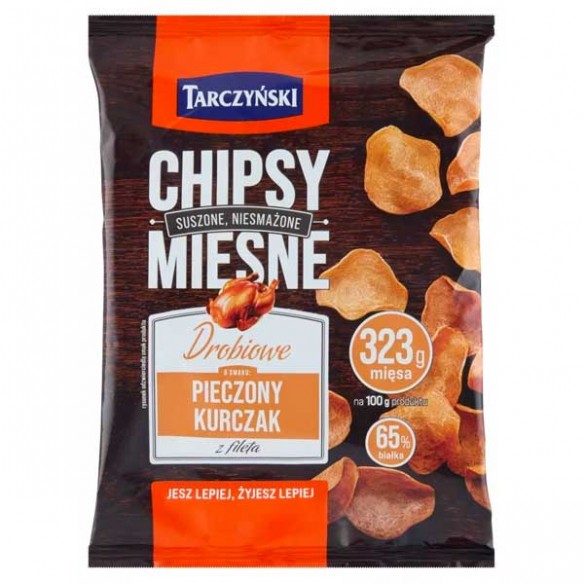 Chipsy Meat Chips Baked Chicken Mięsne Drobiowe Pieczony Kurczak