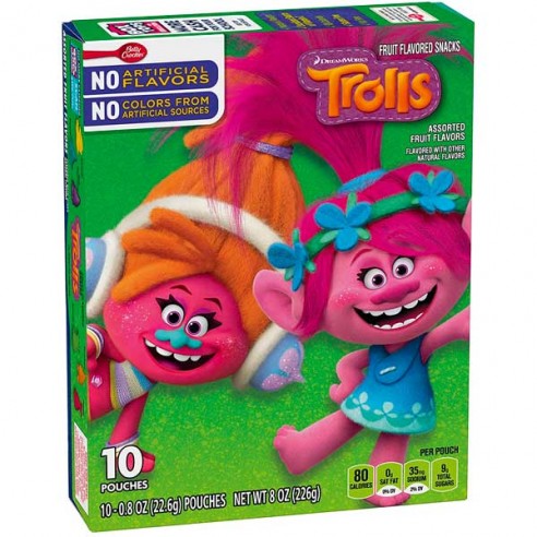 Betty Crocker Fruit Flavored Snacks Trolls