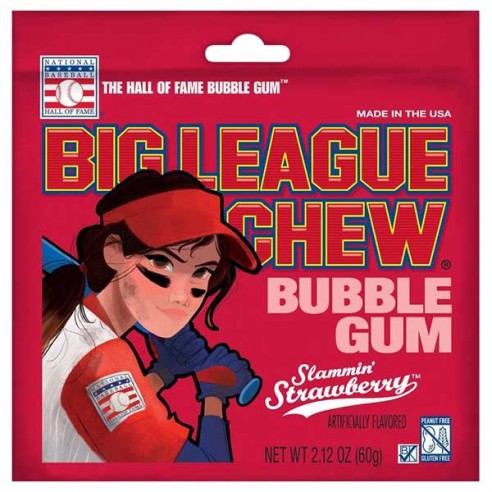 Big League Strawberry Bubble Gum