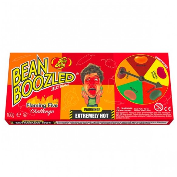 Jelly Belly Bean Boozled Flaming Five Challenge Spinner Gift Box