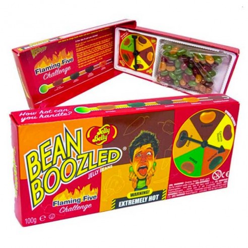 Jelly Belly Bean Boozled Flaming Five Challenge Spinner Gift Box