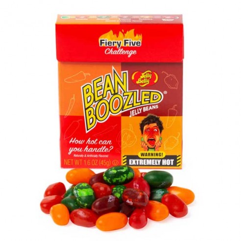 Jelly Belly Bean Boozled Flaming Five Flip Top Box