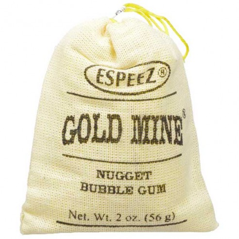 Espeez Gold Mine Nugget Bubble Gum
