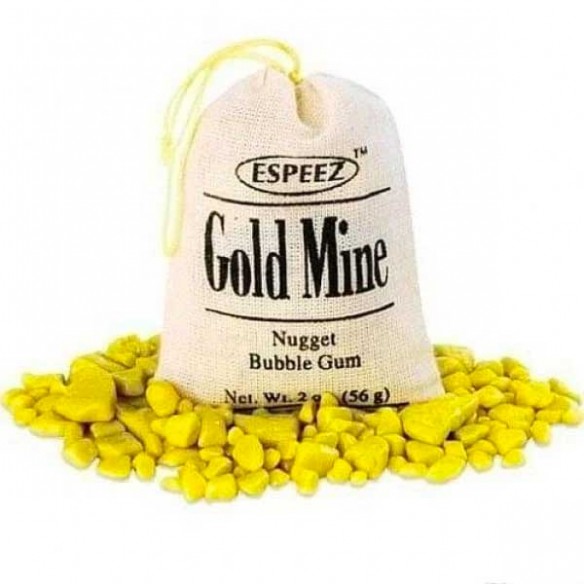 Espeez Gold Mine Nugget Bubble Gum