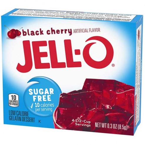 Jell-O Black Cherry Sugar Free 8.5 g