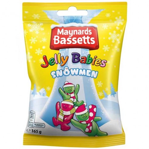 Maynards Bassetts Jelly Babies Snowmen